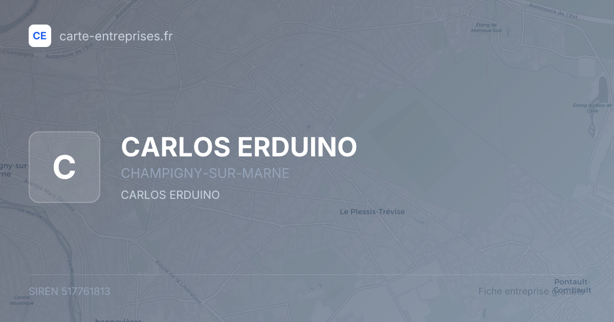 CARLOS ERDUINO — 517761813 — fiche entreprise