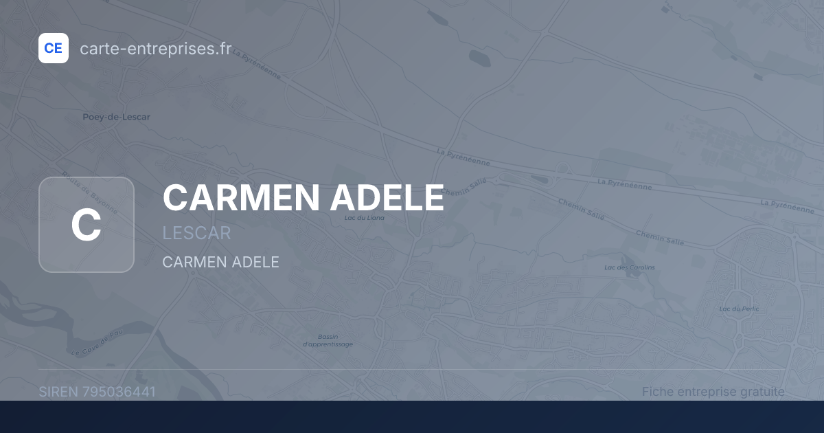 CARMEN ADELE — 795036441 — fiche entreprise