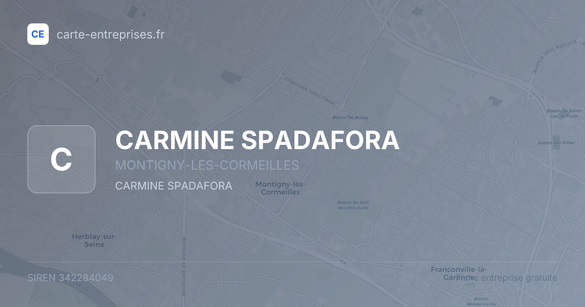 CARMINE SPADAFORA — 342284049 — fiche entreprise
