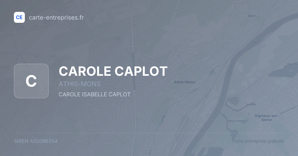 CAROLE CAPLOT — 430096354 — fiche entreprise