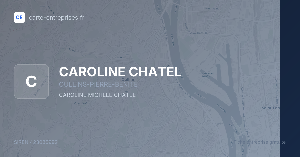 CAROLINE CHATEL — 423085992 — fiche entreprise