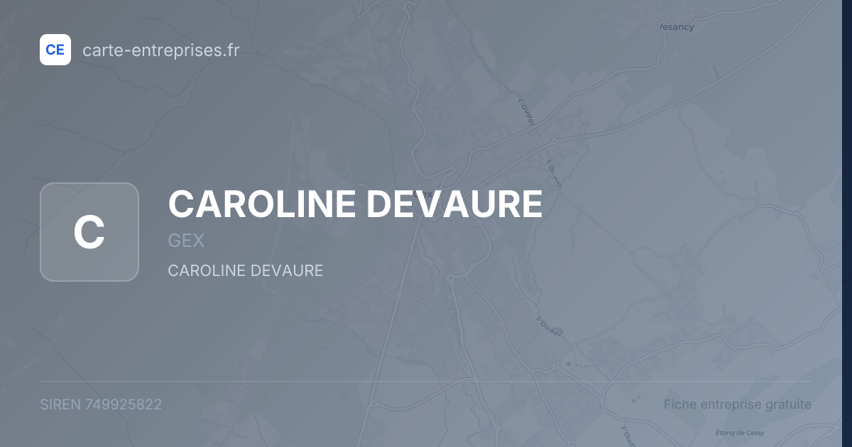 CAROLINE DEVAURE — 749925822 — fiche entreprise