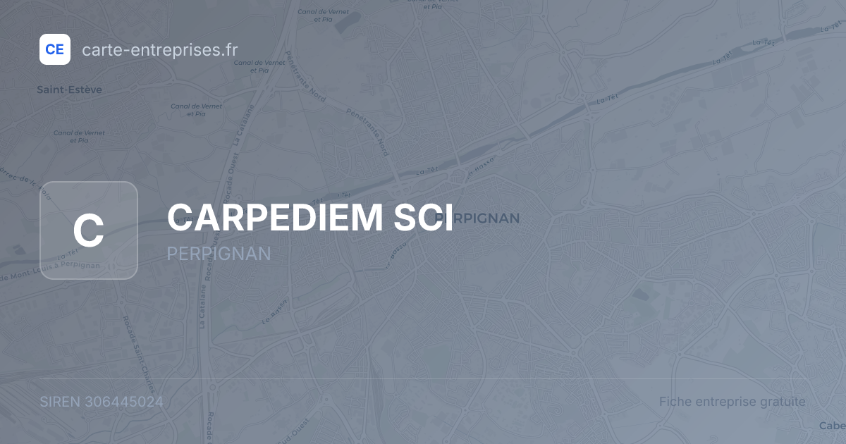 CARPEDIEM SCI — 306445024 — fiche entreprise