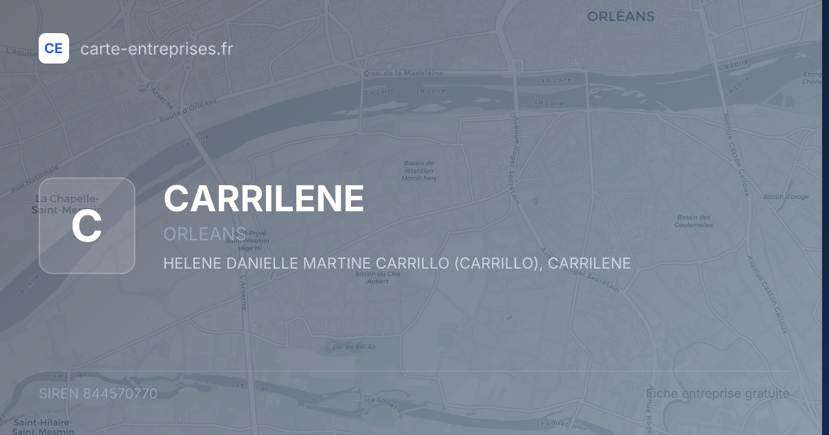 CARRILENE — 844570770 — fiche entreprise