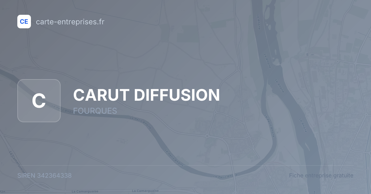 CARUT DIFFUSION — 342364338 — fiche entreprise