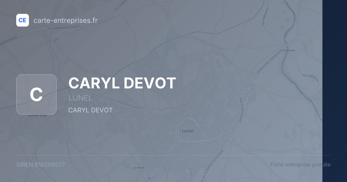 CARYL DEVOT — 810209577 — fiche entreprise