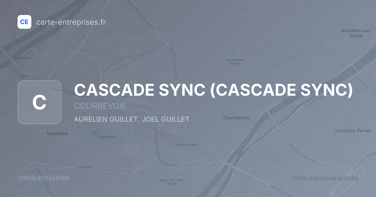 CASCADE SYNC — 891459166 — fiche entreprise
