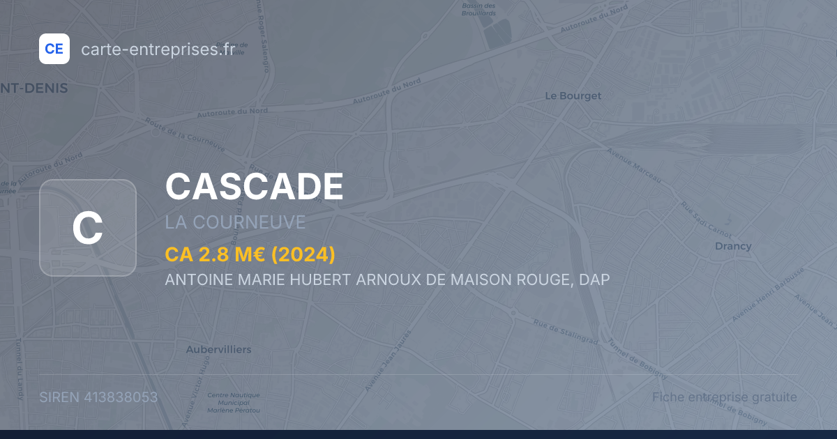 CASCADE — 413838053 — fiche entreprise