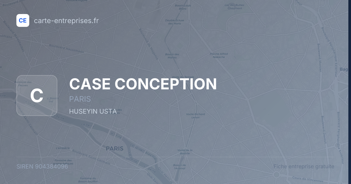 CASE CONCEPTION — 904384096 — fiche entreprise