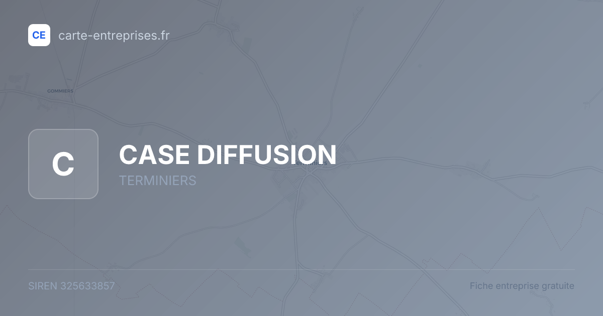 CASE DIFFUSION — 325633857 — fiche entreprise