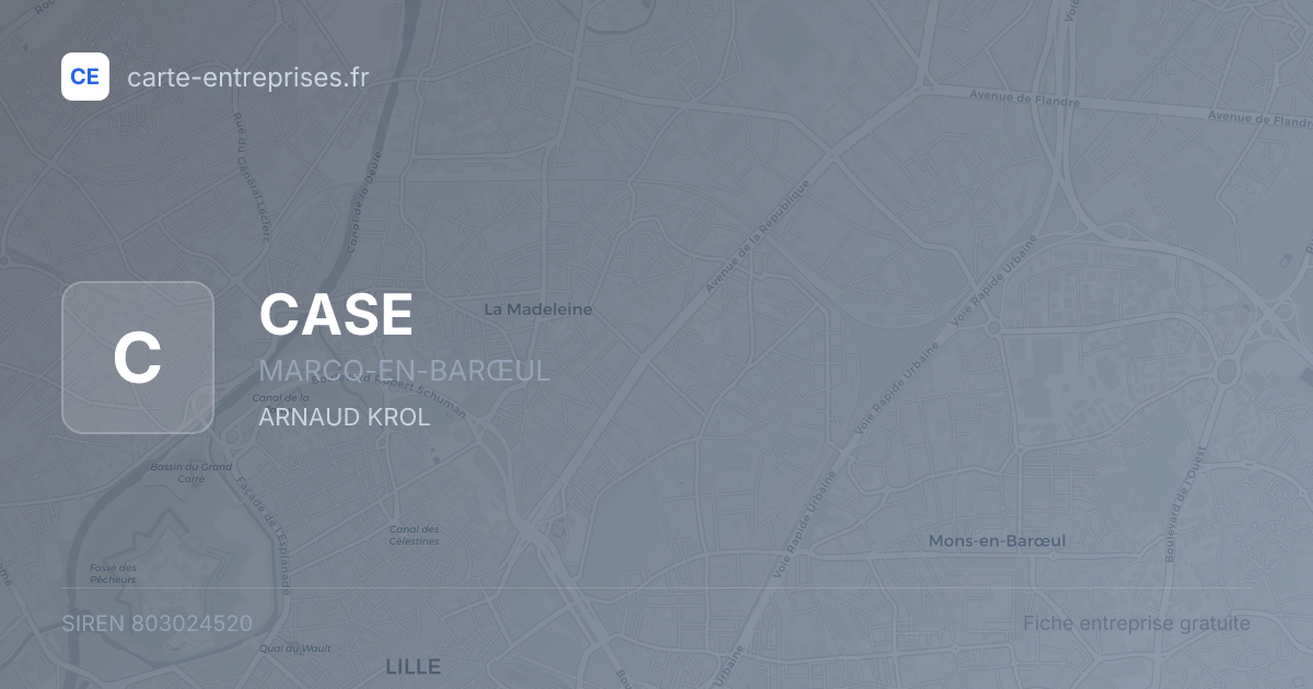 CASE — 803024520 — fiche entreprise
