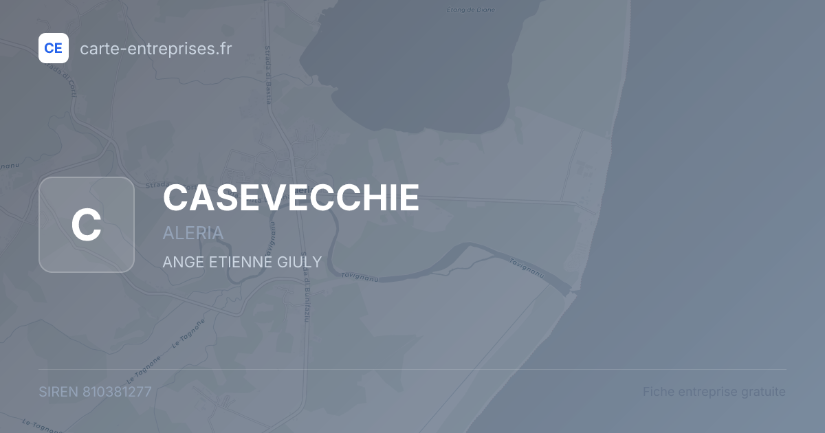 CASEVECCHIE — 810381277 — fiche entreprise