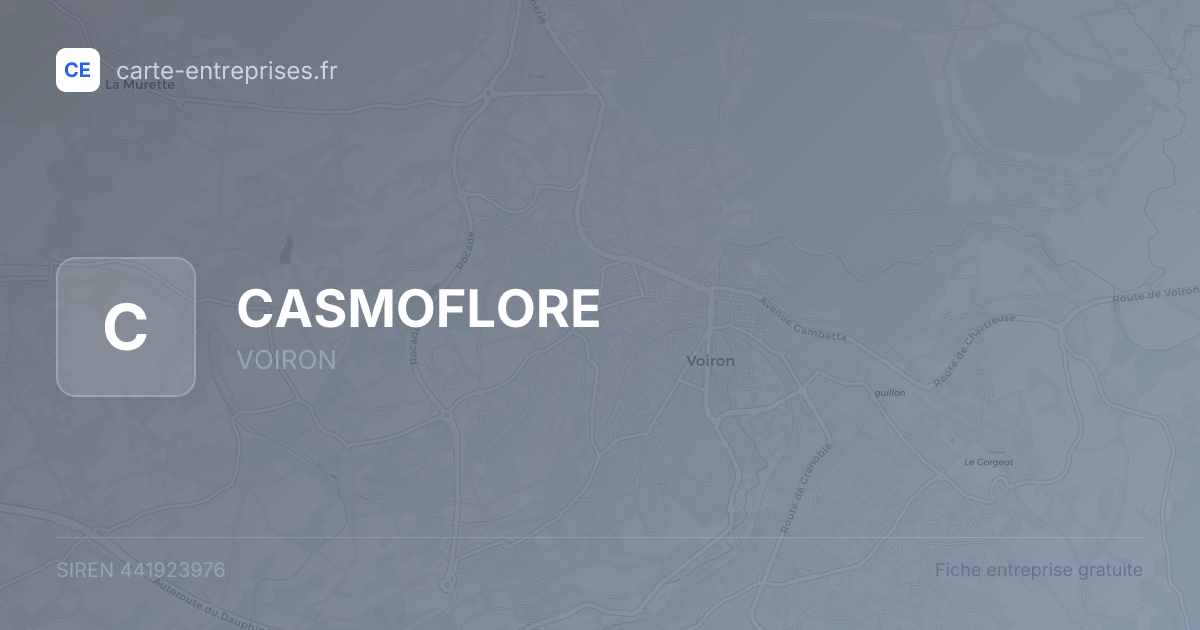 CASMOFLORE — 441923976 — fiche entreprise