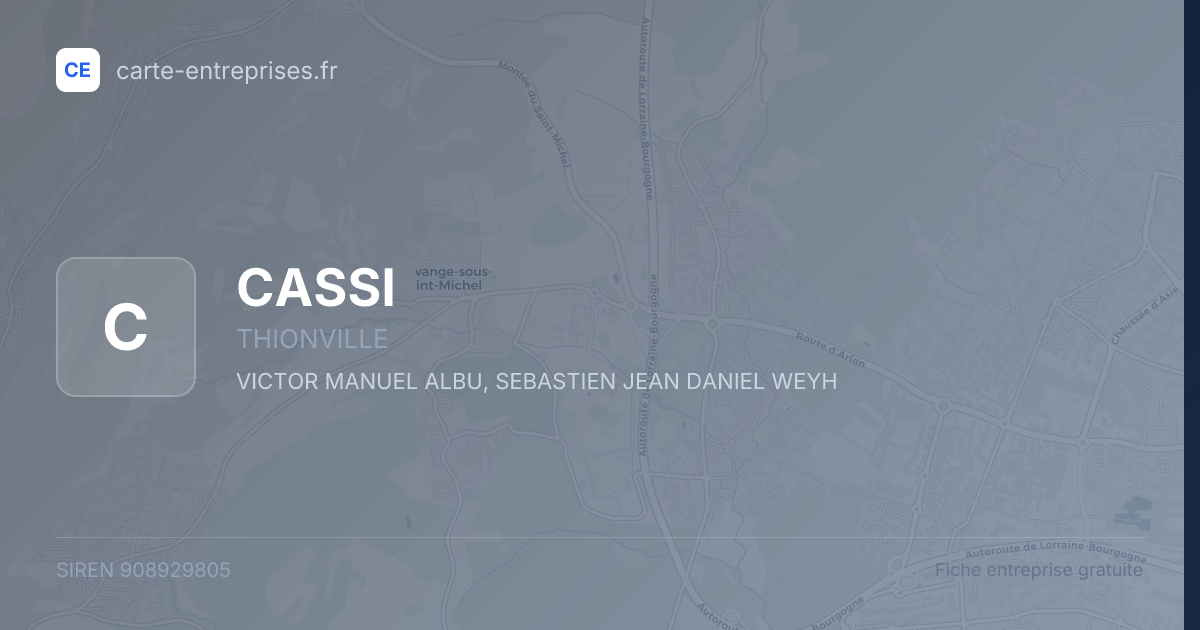 CASSI — 908929805 — fiche entreprise