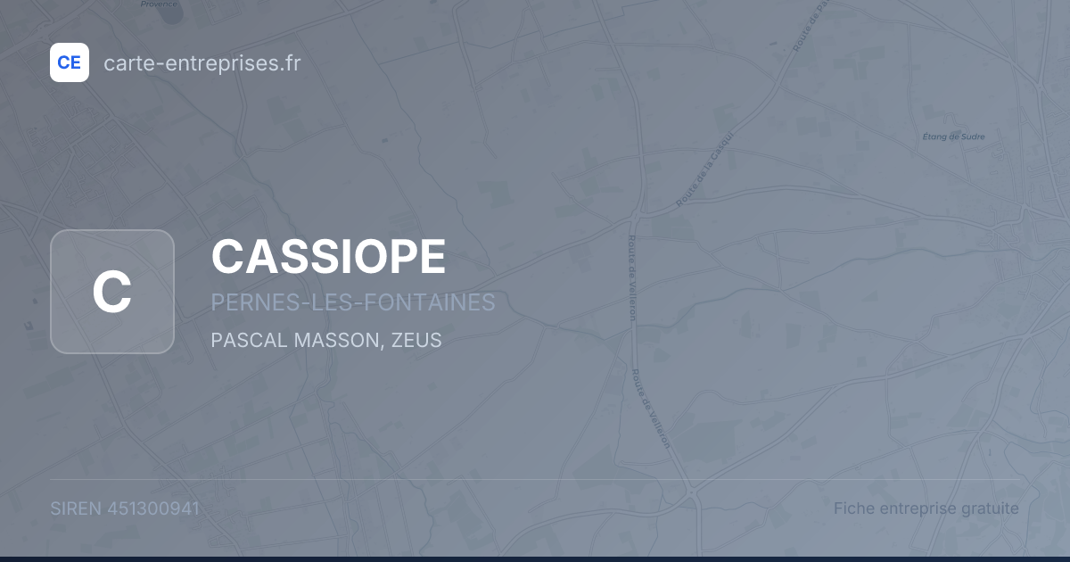 CASSIOPE — 451300941 — fiche entreprise