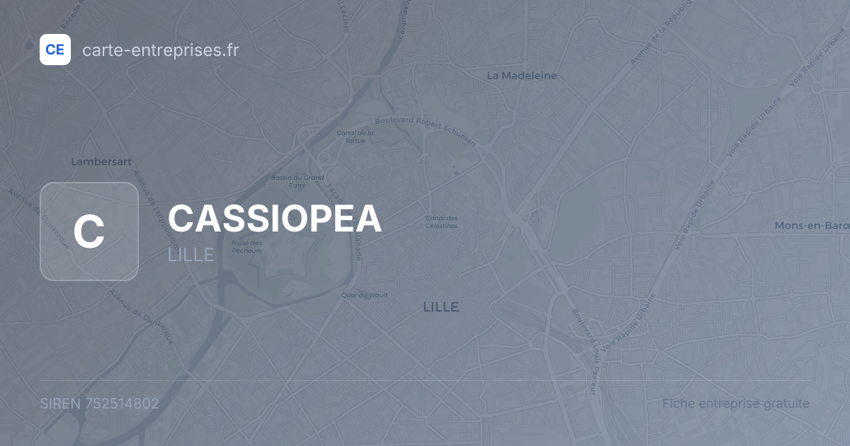 CASSIOPEA — 752514802 — fiche entreprise