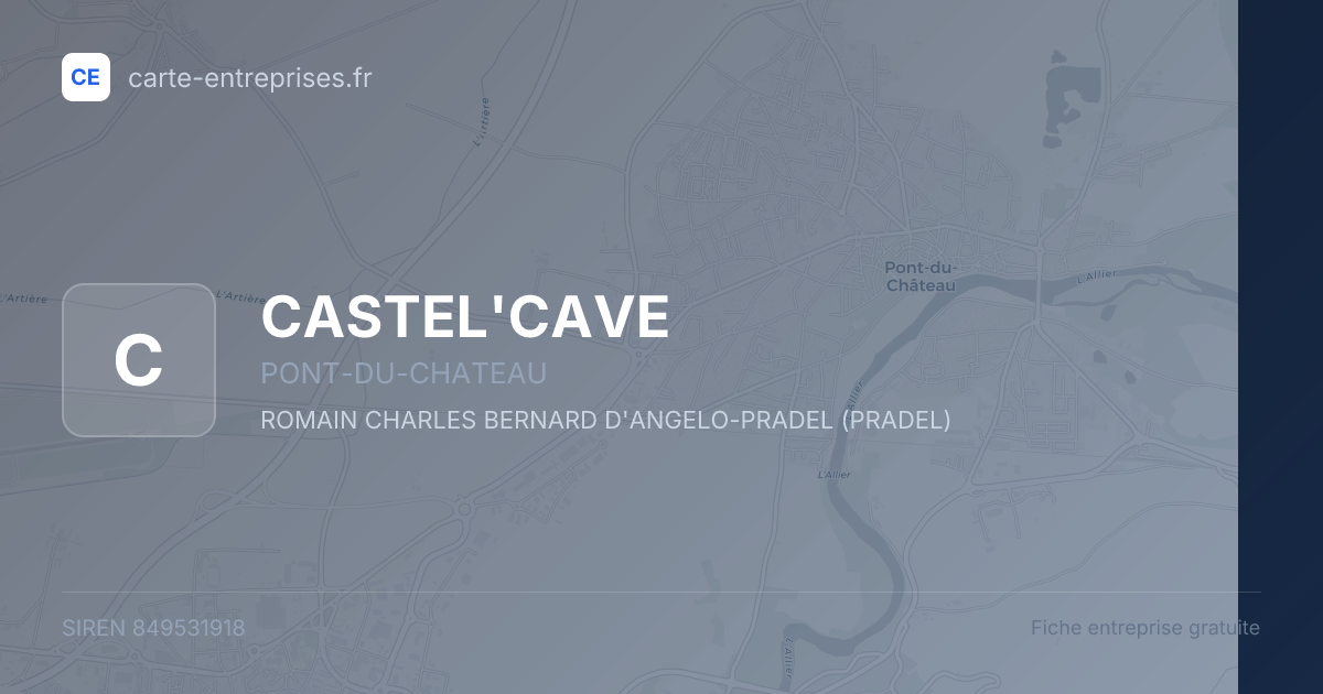 CASTEL'CAVE — 849531918 — fiche entreprise