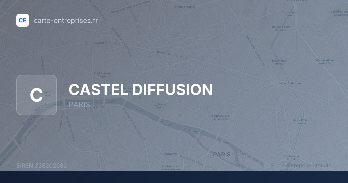 CASTEL DIFFUSION — 338202682 — fiche entreprise