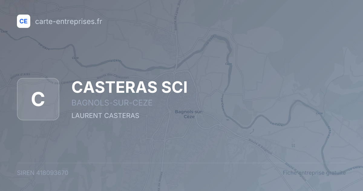 CASTERAS SCI — 418093670 — fiche entreprise