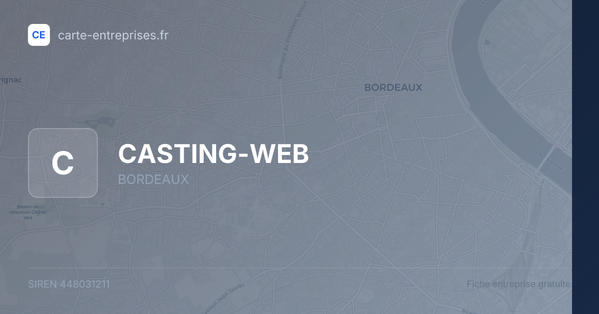 CASTING-WEB — 448031211 — fiche entreprise