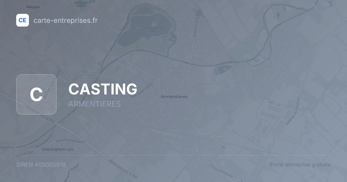 CASTING — 405005919 — fiche entreprise