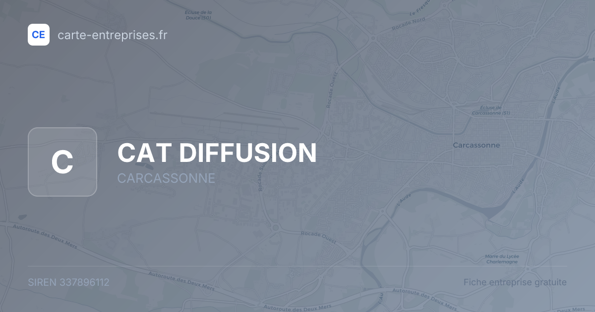 CAT DIFFUSION — 337896112 — fiche entreprise