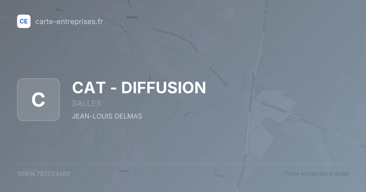 CAT - DIFFUSION — 792233488 — fiche entreprise