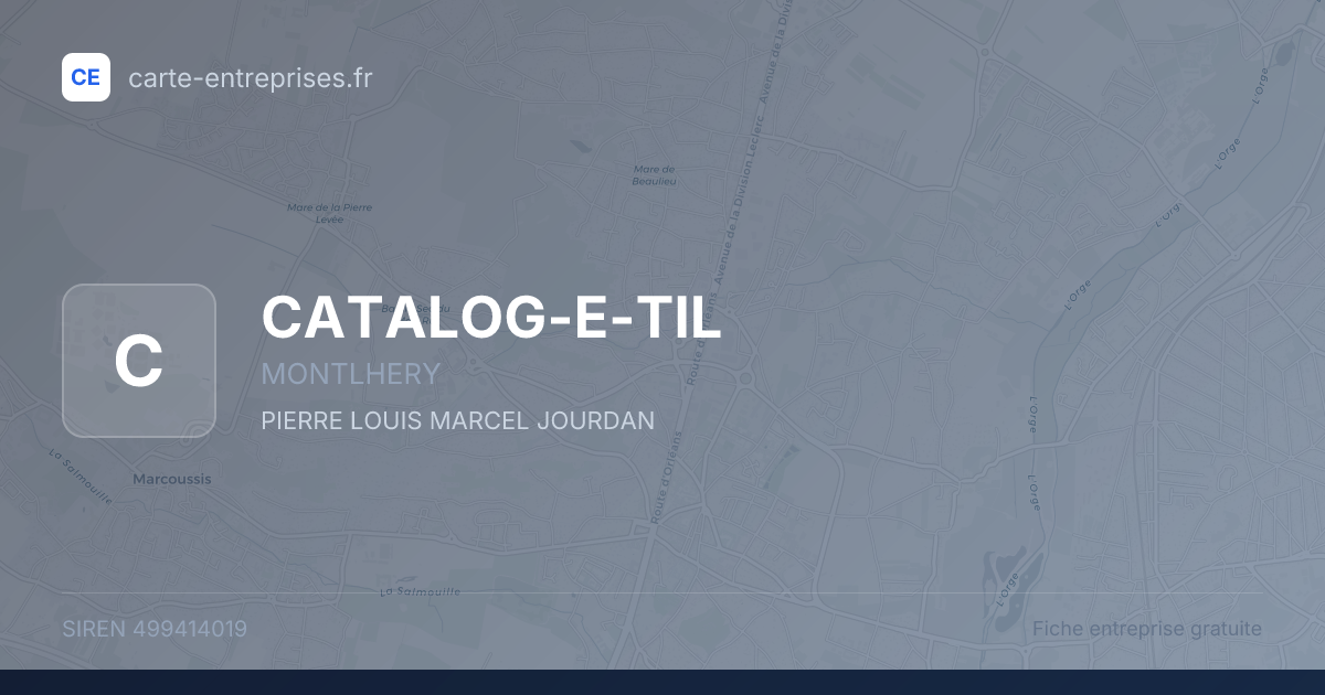 CATALOG-E-TIL — 499414019 — fiche entreprise