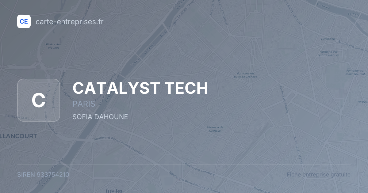 CATALYST TECH — 933754210 — fiche entreprise