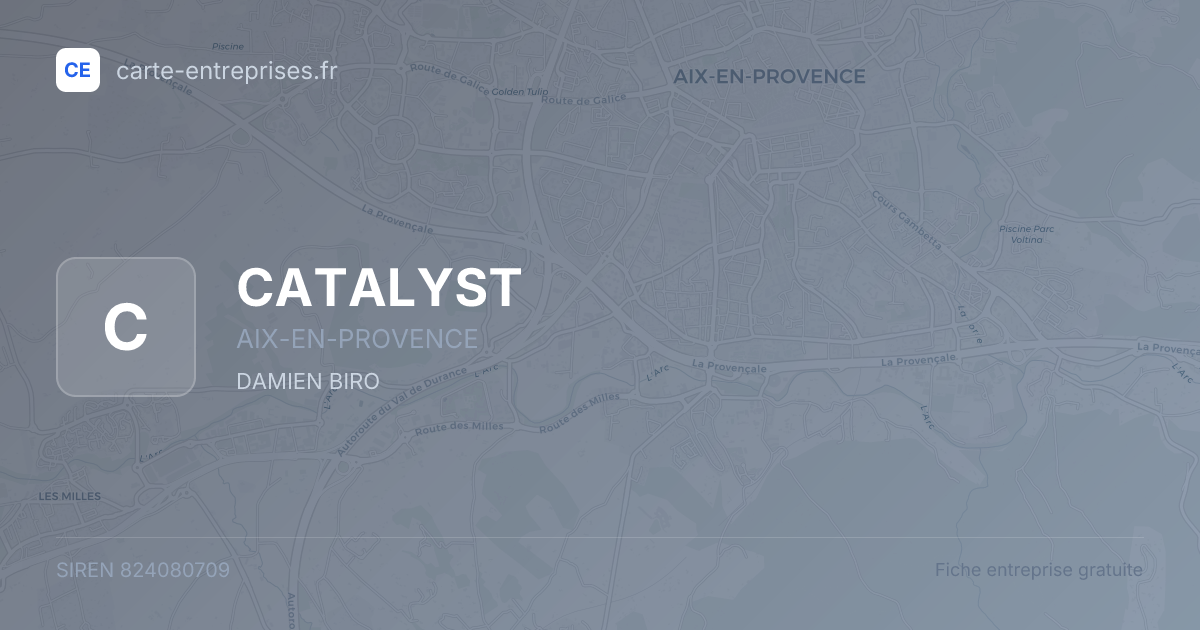 CATALYST — 824080709 — fiche entreprise