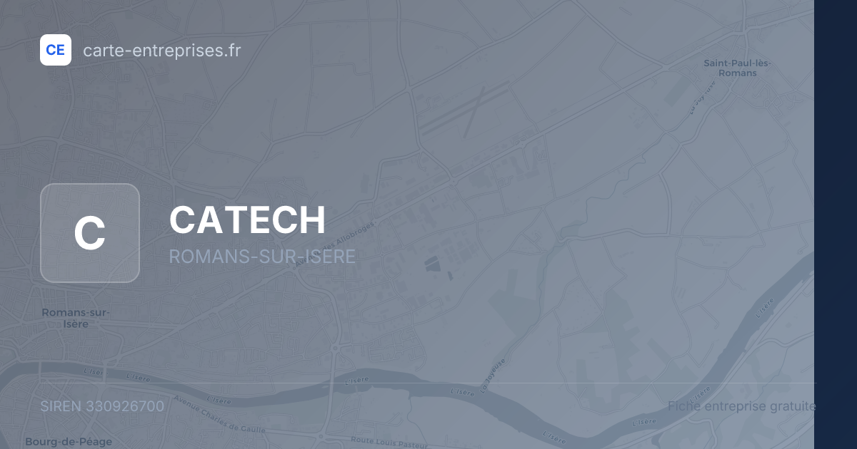 CATECH — 330926700 — fiche entreprise