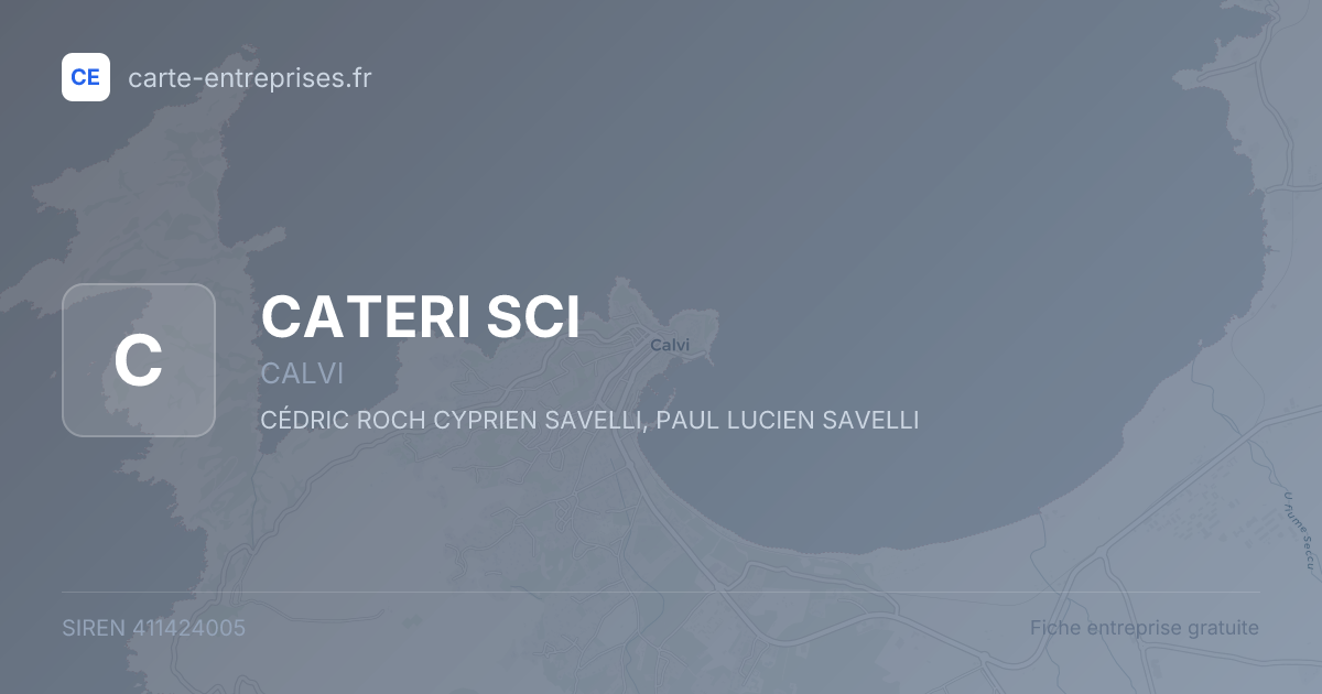 CATERI SCI — 411424005 — fiche entreprise