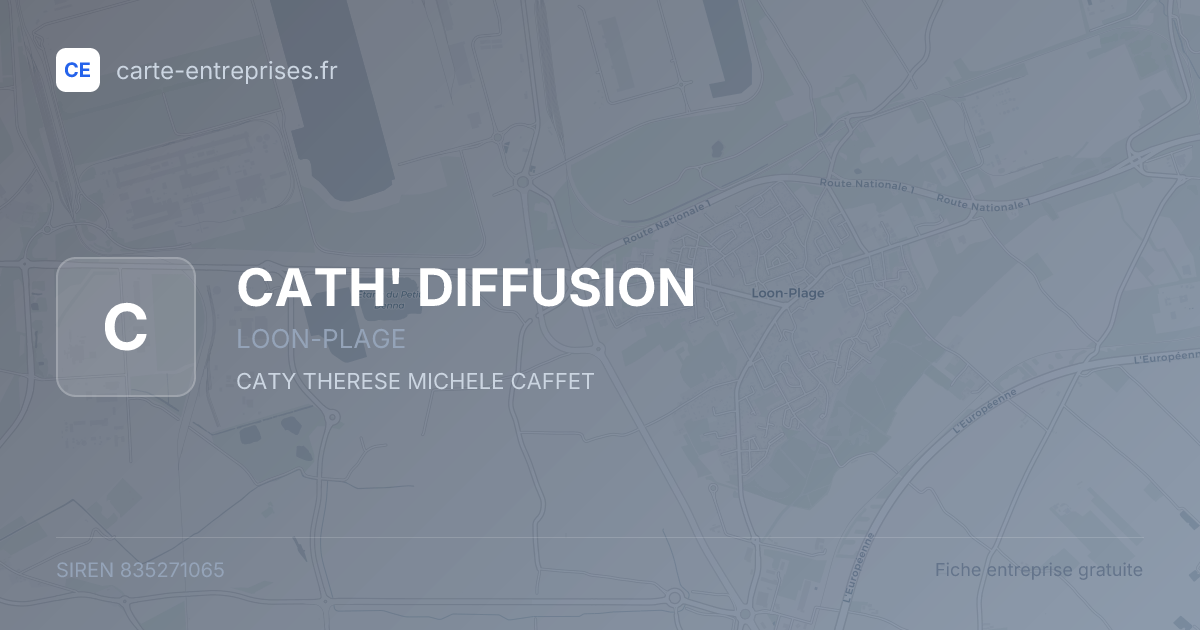 CATH' DIFFUSION — 835271065 — fiche entreprise