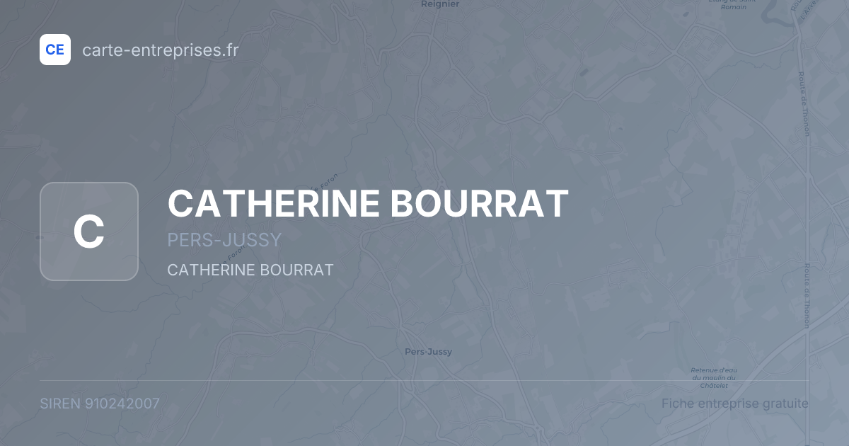 CATHERINE BOURRAT — 910242007 — fiche entreprise
