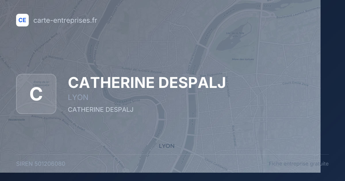 CATHERINE DESPALJ — 501206080 — fiche entreprise