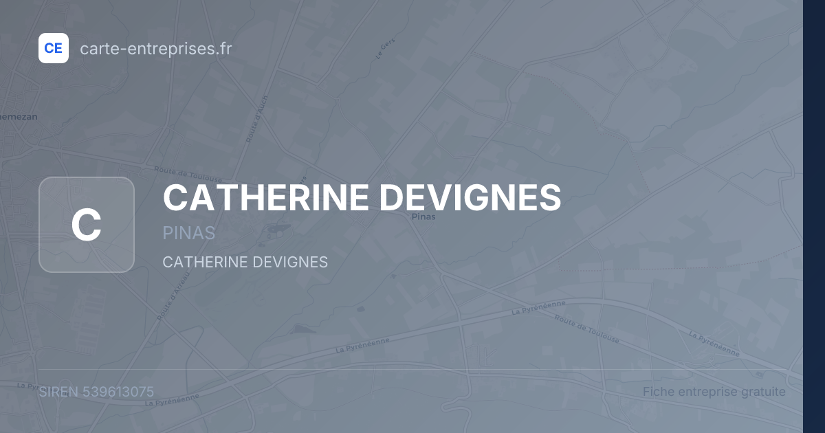 CATHERINE DEVIGNES — 539613075 — fiche entreprise