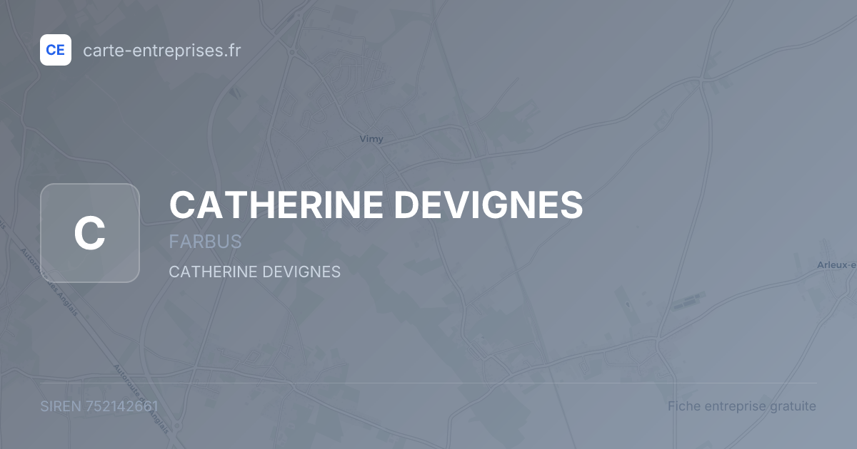 CATHERINE DEVIGNES — 752142661 — fiche entreprise