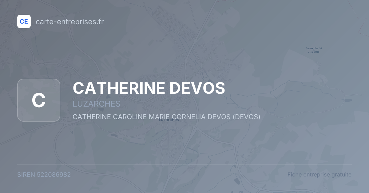 CATHERINE DEVOS — 522086982 — fiche entreprise