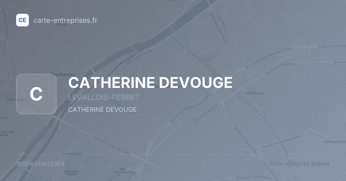 CATHERINE DEVOUGE — 511442964 — fiche entreprise