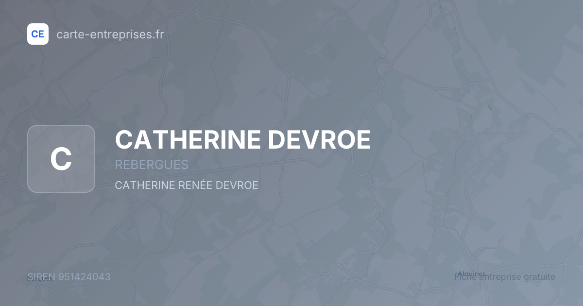 CATHERINE DEVROE — 951424043 — fiche entreprise