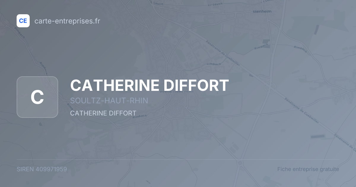 CATHERINE DIFFORT — 409971959 — fiche entreprise