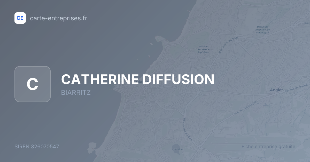 CATHERINE DIFFUSION — 326070547 — fiche entreprise