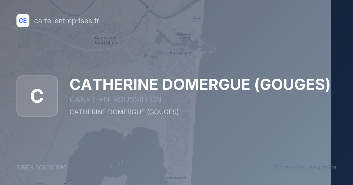 CATHERINE DOMERGUE (GOUGES) — 306501990 — fiche entreprise