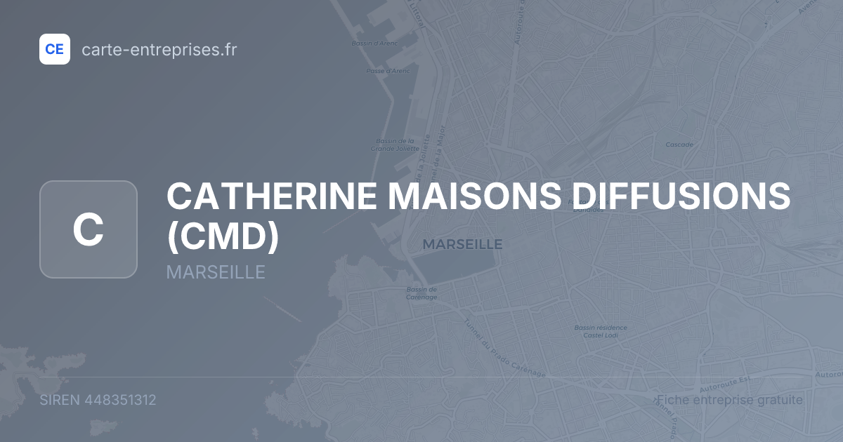 CATHERINE MAISONS DIFFUSIONS (CMD) — 448351312 — fiche entreprise