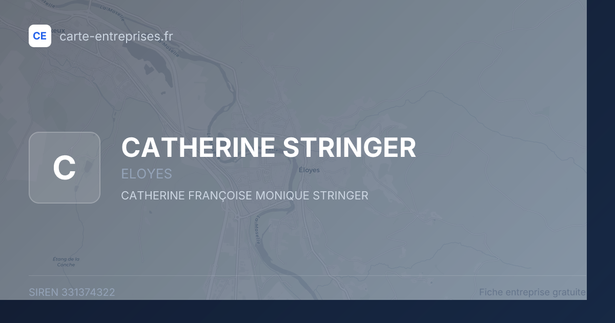 CATHERINE STRINGER — 331374322 — fiche entreprise