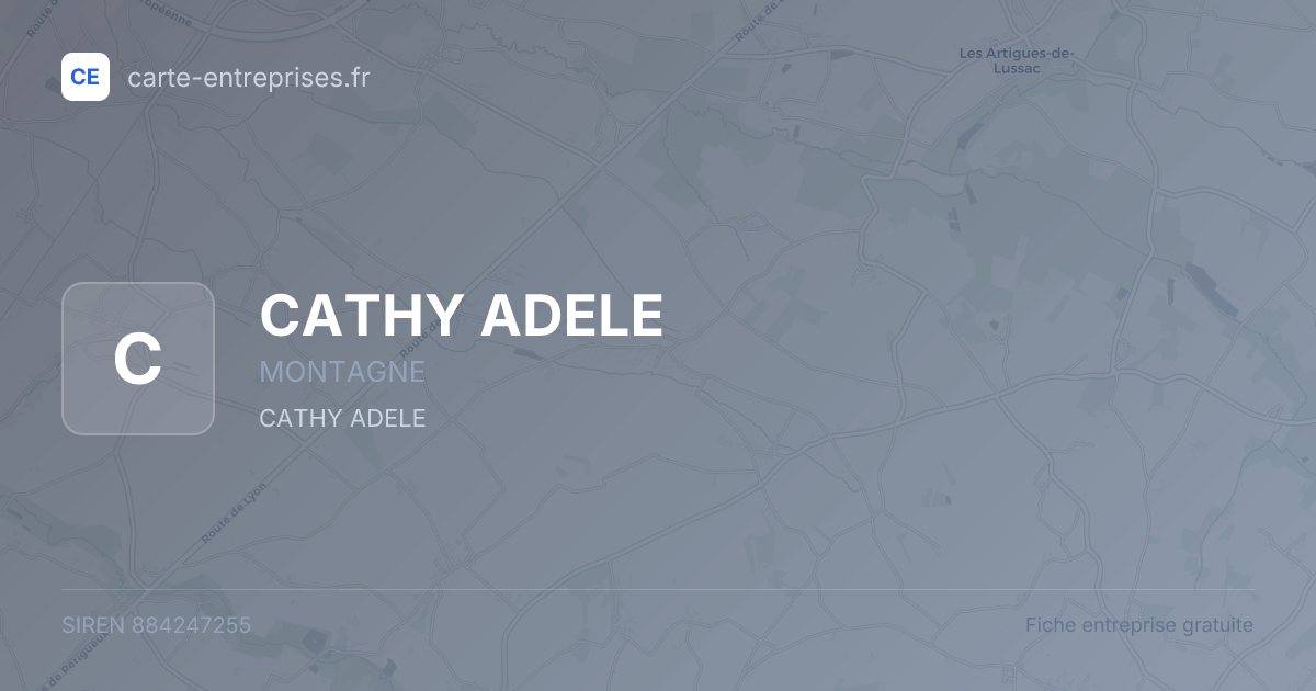 CATHY ADELE — 884247255 — fiche entreprise