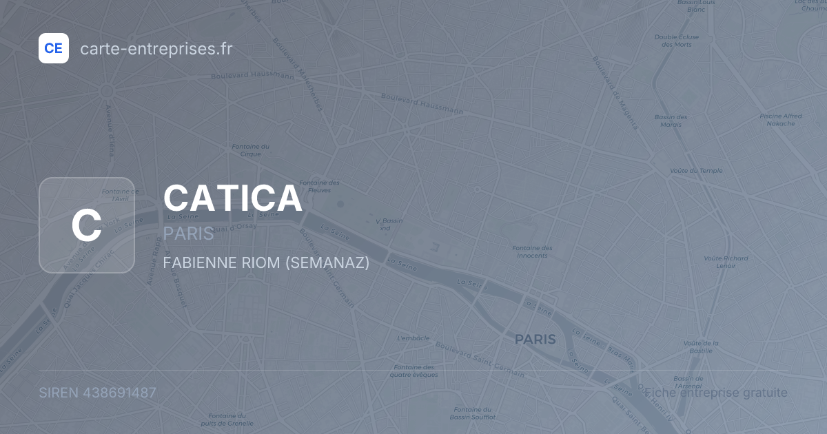 CATICA — 438691487 — fiche entreprise