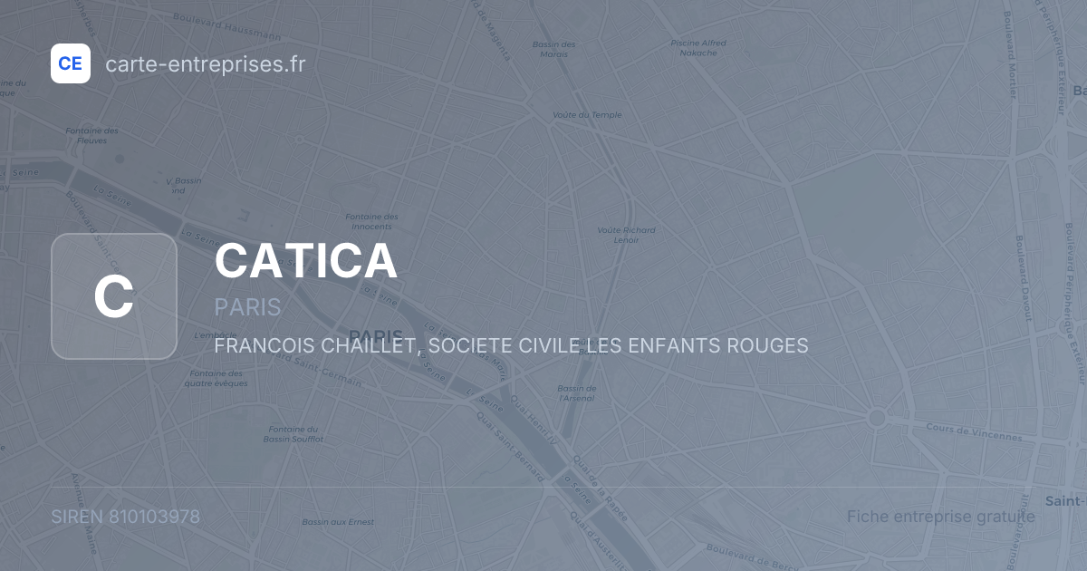 CATICA — 810103978 — fiche entreprise
