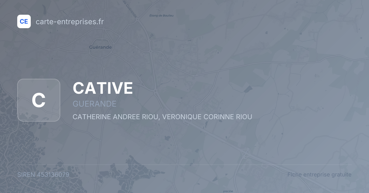 CATIVE — 453136079 — fiche entreprise