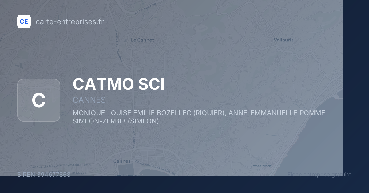 CATMO SCI — 394677868 — fiche entreprise